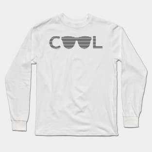 Cool - strips - black and white. Long Sleeve T-Shirt